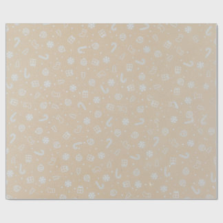 Papel de Regalo de Navidad Clásico,Fondo de Kraft Cadeaupapier