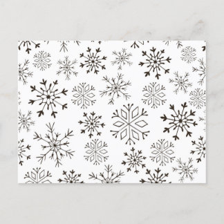 Papel de regalo de Navidad en blanco y negro Briefkaart