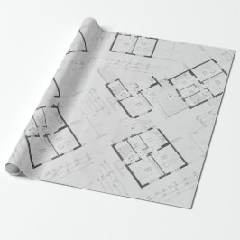 Papel de Regalo Plano de Arquitecto Cadeaupapier