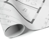 Papel de Regalo Plano de Arquitecto Cadeaupapier (Rol Hoek)