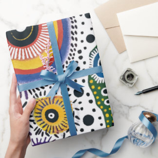 Papel de Regalo Psicodélico Efecto Caleidoscopio  Cadeaupapier