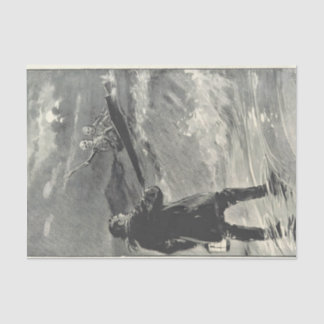 Papel De Seda 2 esqueletos en sus ataúdes Tissuepapier