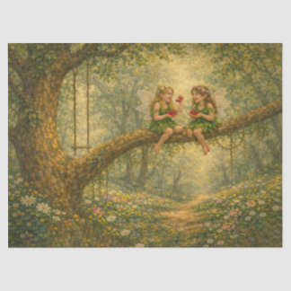 Papel de seda Hadas para decopauge, regalos Tissuepapier