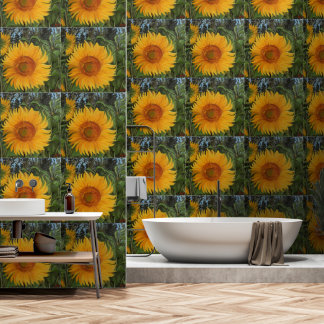 Papel mural con girasoles que alegrarán tu hogar behang
