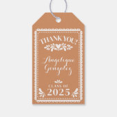 Papel Picado Afstuderen Dank u partij gunst Labels Cadeaulabel (Achterkant)