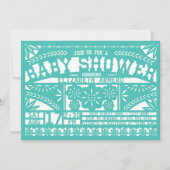 Papel Picado Baby shower Uitnodiging (Voorkant)
