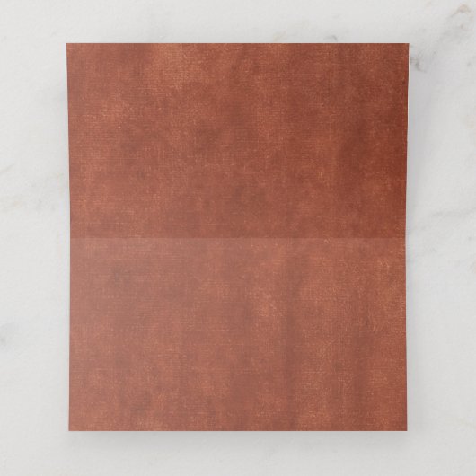 Papel Picado Boda Mexican Terracotta Brown Wedding (Binnenkant ongevouwen)