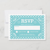 Papel Picado Bruiloft RSVP (Voorkant)