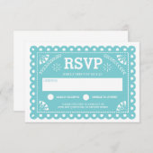 Papel Picado Bruiloft RSVP (Voorkant / Achterkant)