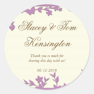 Papel Picado bruiloft uitnodiging - mooie duiven Ronde Sticker