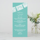 Papel Picado | Carte de Menu de Réception de Maria (Debout devant)