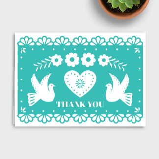 Papel Picado Carte de remerciements