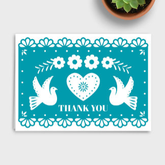 Papel Picado Carte de remerciements
