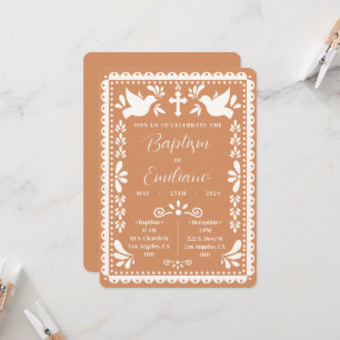 Papel Picado Doop Mexicaanse feestuitnodiging Kaart