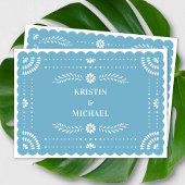 Papel Picado Faire-part de mariage mexicaine moder