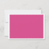 Papel picado inséparables mariage rose chaud RSVP (Dos)