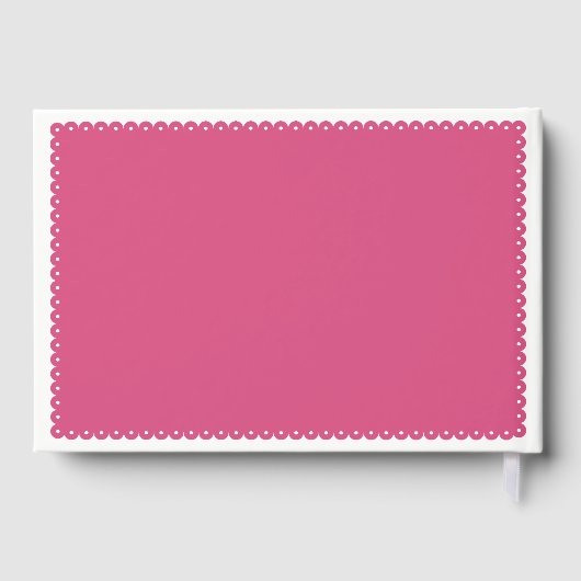 Papel picado inséparables rose mariage livre d'or (Verso)