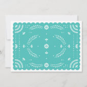 Papel Picado Invitation à la douche nuptiale mexic (Dos)