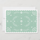 Papel Picado Invitation à la douche nuptiale mexic (Dos)