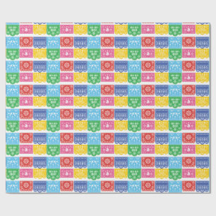 Papel Picado Kerst Inpakpapier