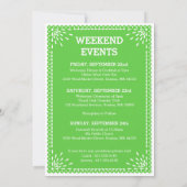 Papel Picado Kleurrijke Mexicaanse Welkomstkaart v Kaart (Achterkant)