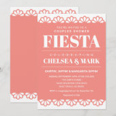 Papel Picado Koppel Bruisparty Uitnodiging (Voorkant / Achterkant)