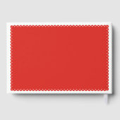 Papel picado livre d'hôtes mariage rouge inséparab (Verso)