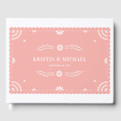 Papel Picado Mariage mexicain Livre d'or (Recto)