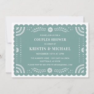 Papel Picado Mexicaine Couples Douche Invitation