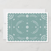 Papel Picado Mexicaine Couples Douche Invitation (Dos)