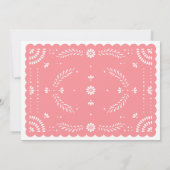 Papel Picado Mexicaine Couples Douche Invitation (Dos)