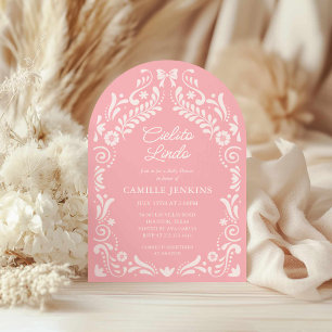 Papel Picado Mexican Baby shower Arch Invitation Kaart