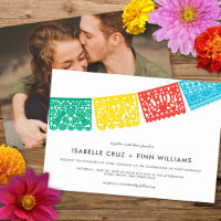 Papel Picado moderne | FAIRE-PART DE MARIAGE