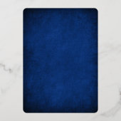 Papel Picado Navy Wedding Folie Uitnodiging (Achterkant)