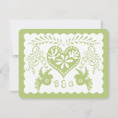 Papel Picado RSVP Aqua Lime Fiesta Bannière Mariag (Dos)