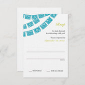 Papel Picado Rsvp Bruiloft (Voorkant / Achterkant)