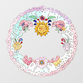 Papel Picado, Spaanse volkskunst Raamsticker