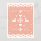 Papel Picado Stijl Details Behuizing Kaart (Achterkant)