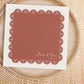 Papel Picado Terracotta Mexicaanse bruiloft Servet