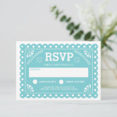 Papel Picado Wedding RSVP (Debout devant)