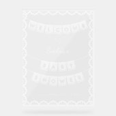 Papel Picado Welkom Baby shower Acryl Bord (Voorkant)