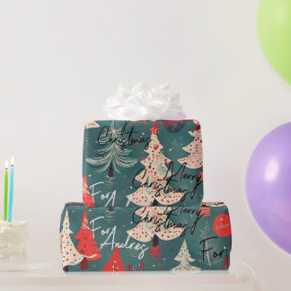 Papel regalo navideño personalizado cadeaupapier