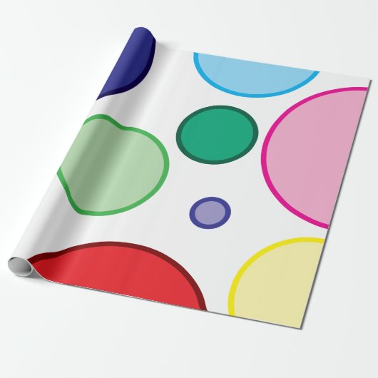 papelde regalo de colores cadeaupapier (Uitgerold)