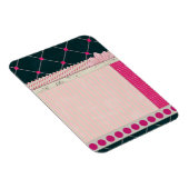 PAPER10 GIRLY SCRAPBOOKING ZWART ROZE WIT PATTE MAGNEET (Rechterzijde)