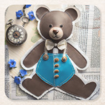 Paper Bear Coaster