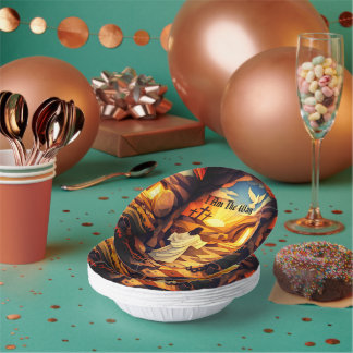 Paper Bowls 7" Jesus Resurrection Paper Cut Art Papieren Kommen
