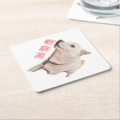 paper coaster of dog   kartonnen onderzetters (Schuin)