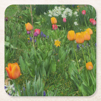 Paper Coaster Vierkante Kartonnen Onderzetter