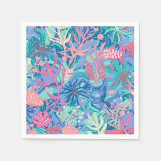 Paper cocktail napkin in stylish graphic servet