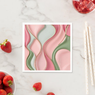 Paper cocktail napkin in stylish graphic servet